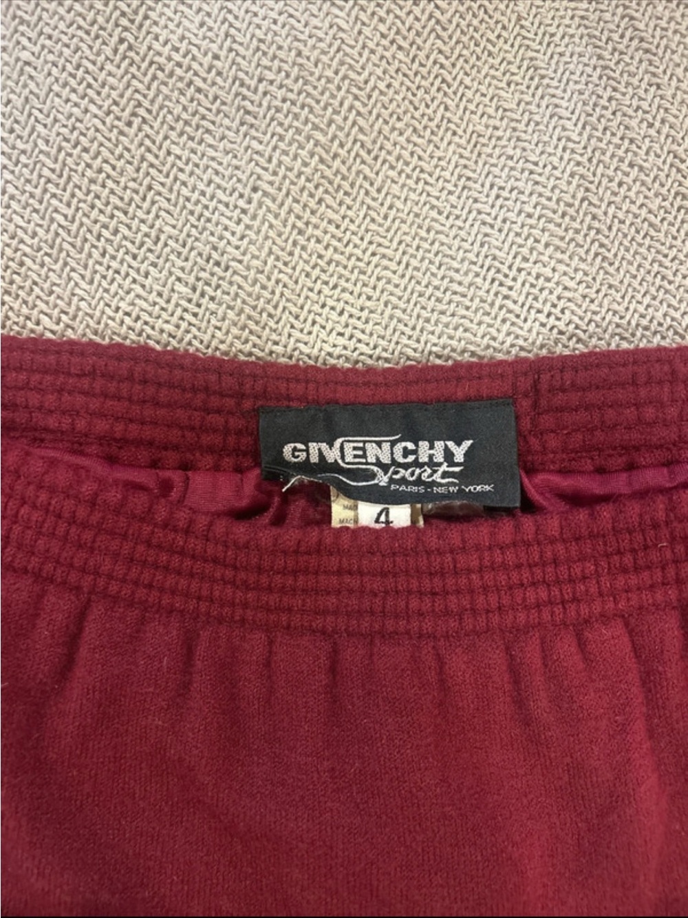 Givenchy Deep Wine Midi Skirt